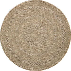 NORTHRUGS - Hanse Home koberce Kusový koberec Forest 103998 Beige/Brown 160x160 (průměr) kruh