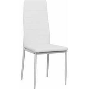 Tempo Kondela Židle COLETA - bílá ekokůže /bílý kov + kupón KONDELA10 na okamžitou slevu 3% (kupón uplatníte v košíku)