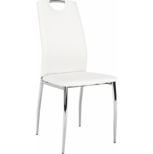 Tempo Kondela Židle ERVINA - bílá ekokůže + kupón KONDELA10 na okamžitou slevu 3% (kupón uplatníte v košíku)