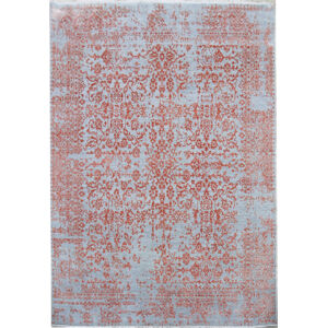 Diamond Carpets Ručně vázaný kusový koberec Diamond DC-JK 1 červená/oranžová/šedá 160x230 cm