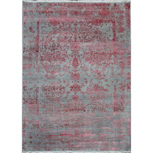 Diamond Carpets Ručně vázaný kusový koberec Diamond DC-JK ROUND šedá/růžová 160x230 cm