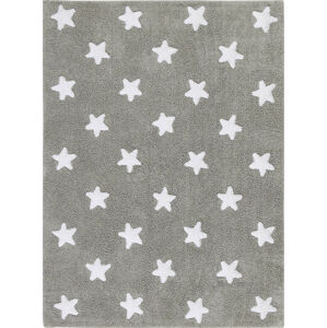 Lorena Canals Bio koberec kusový, ručně tkaný Stars bílá, šedá 120x