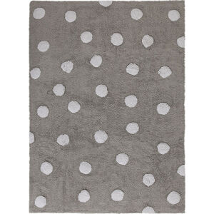 Lorena Canals Pro zvířata: pratelný koberec Polka Dots bílá, šedá 120x