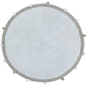 Lorena Canals Pro zvířata: pratelný koberec Bubbly Soft modrá, šedá 120x120 (průměr) kruh