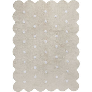 Lorena Canals Pro zvířata: Pratelný koberec Biscuit bílá, béžová 120x