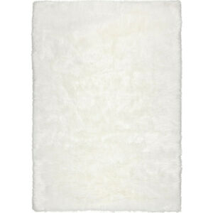 Flair Rugs Kusový koberec Faux Fur Sheepskin bílá 120x120 (průměr) kruh